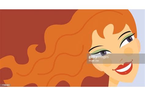 Woman With Red Curly Hair High Res Vector Graphic Getty Images