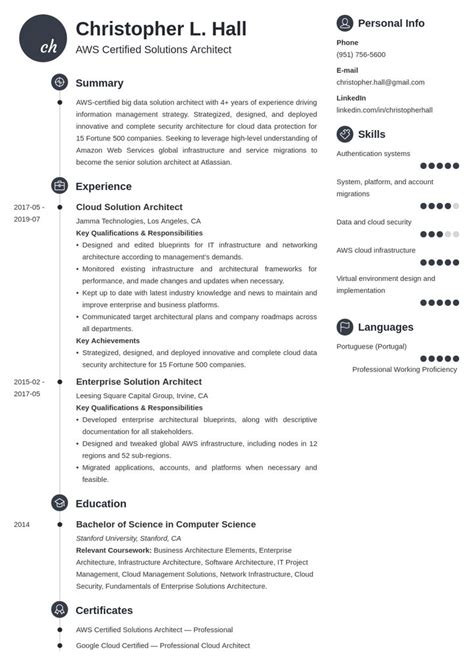 Solution Architect Resume Example Template Primo Resume Examples