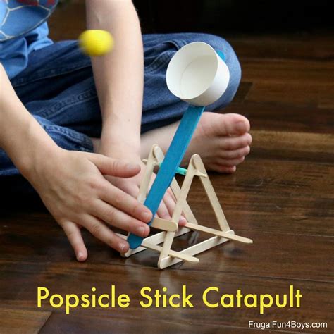 Build A Powerful Popsicle Stick Catapult Frugal Fun For Boys And