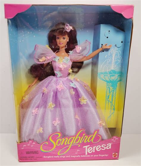 New 1995 Songbird Teresa Barbie Doll Mattel 14484 W Songbird Really