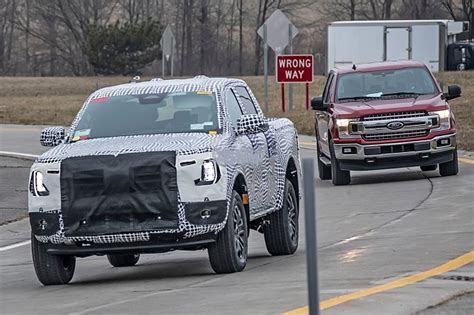 2023 Ford Ranger Raptor Spied Wearing A New Grille Pickup Trucks Us