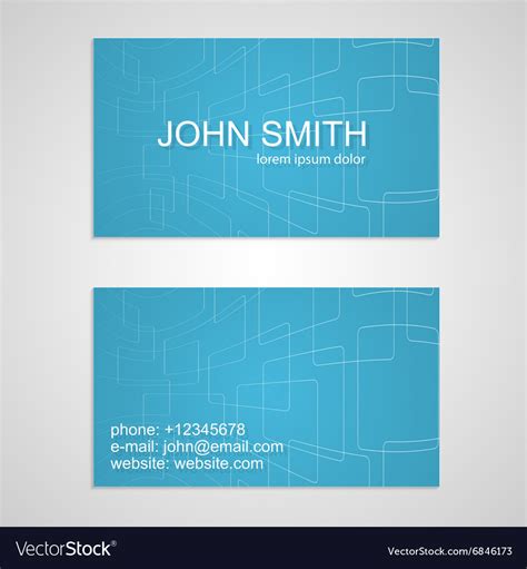 Creative Business Card Template Royalty Free Vector Image