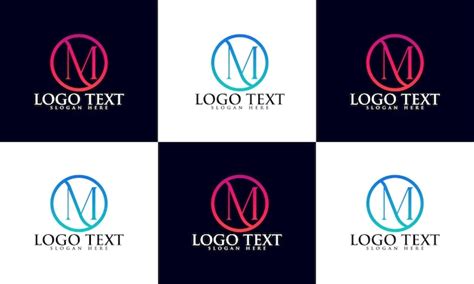 Premium Vector Set Of Creative Monogram Letter M Logos Letter M Logo
