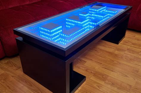 I Built A Wi Fi Controllable Infinity Mirror Coffee Table Including A