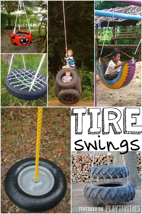 25 Diy Swings You Can Make For Your Kids Diy Playground Diy Tire