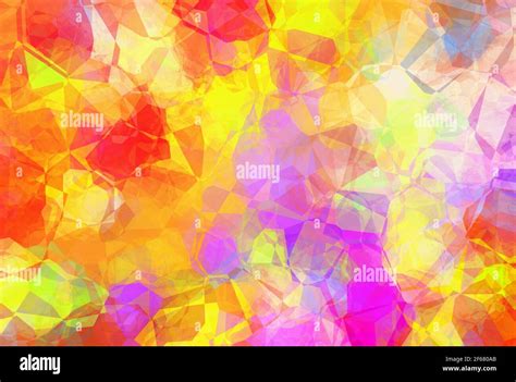 Abstract Polygonal Colorful Bright Backgrounds Stock Photo Alamy