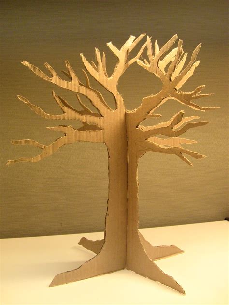 The Giving Thanks Tree Cardboard Tree Cardboard Art Cardboard Sculpture