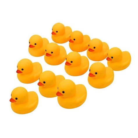 100pcs Mini Cute Rubber Duck Baby Bath Toys For Children Squeaky Ducky