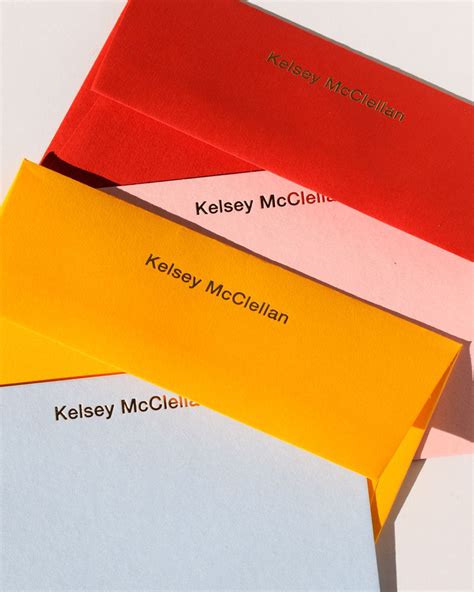 Custom stationery with gold foil for Kelsey McClellan | Business