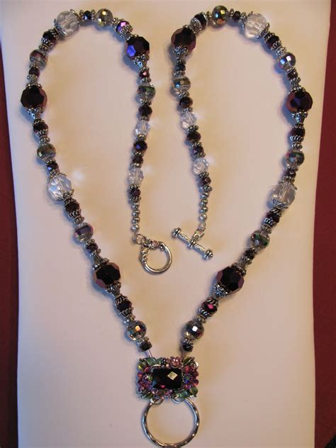 Handmade Beaded Lanyard Beaded Necklace Diy Matching Jewelry Beaded