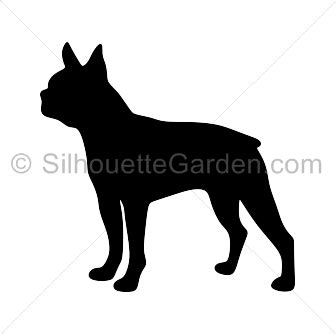 Boston Terrier Silhouette | Boston terrier silhouette, Boston terrier art, Boston terrier