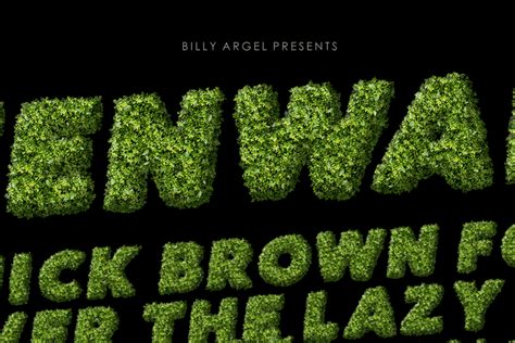 GREENWALL Font Billy Argel Fonts FontSpace