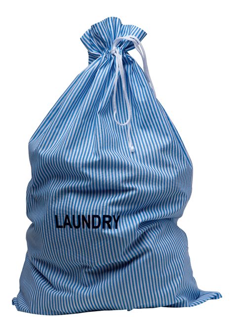 Manita 100 Cotton Striped Drawstring Laundry Bag 18 X 28 Mill
