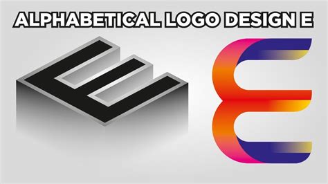 Coreldraw Tutorial Alphabetical Logo Design E Youtube
