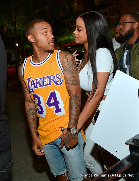 Shad Moss Aka Bow Wow And Girlfriend Kiyomi Leslie Party At Gold Room In Atlantaphoto By