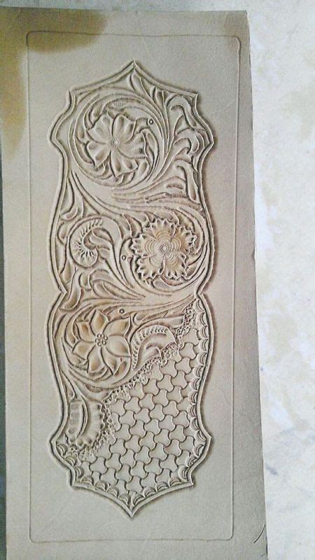 Leather Tooling Short Wallet Pattern Carving Patterns Leathercraft