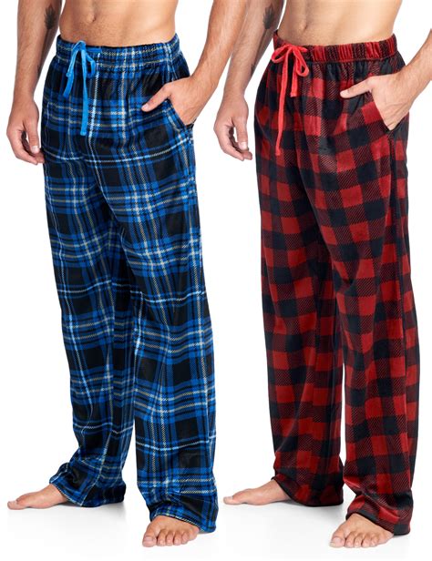 Ashford And Brooks Mens Mink Fleece Sleep Lounge Pajama Pants 2 Pack