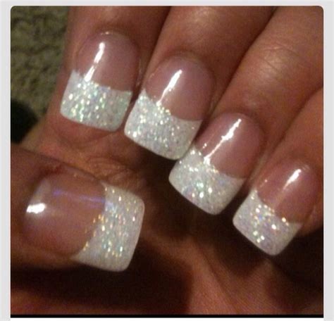 Glitter French Nails💖💖 Musely
