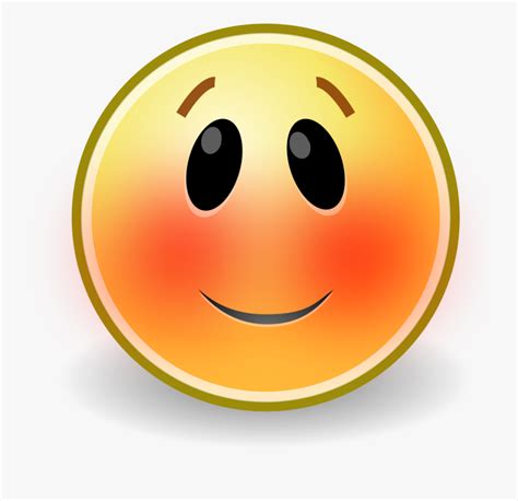 Blushing Smiley Face Free Transparent Clipart Clipartkey