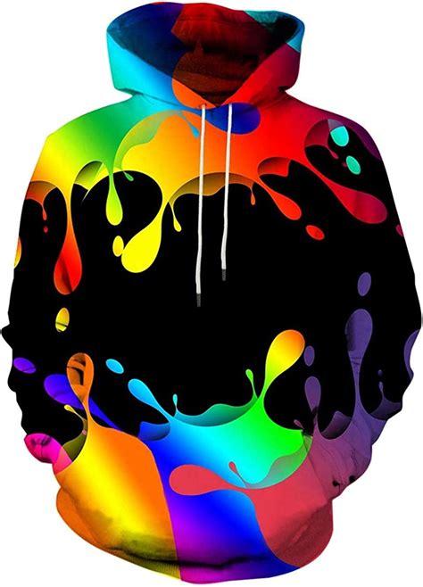 unisex graphic hoodies 3d cool design print colorful hooded sweatshirt for men and women hoodie