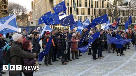Scots To Join London March For Second Brexit Referendum Bbc News