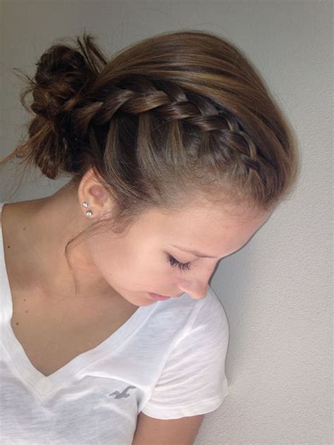 french braid messy bun easy hairstyles cool hairstyles hair bun maker