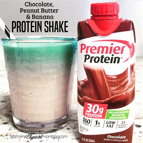 Quick And Easy Chocolate Peanut Butter Banana Premier Protein Shake