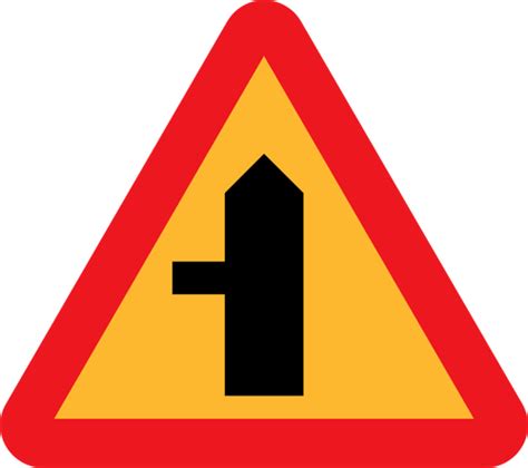 Intersection Side Road Junction Vector Sign Public Domain Vectors