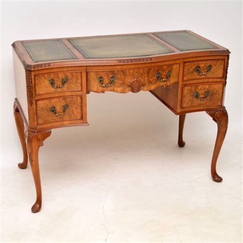 That's why we have lots of table tops to choose from in solid wood, tempered glass and more in several finishes and sizes. Antique Burr Walnut Leather Top Writing Table / Desk - Marylebone Antiques