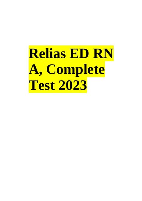 Medical-Surgical RN A Prophecy Relias Exam 2022 latest update 2 Exam