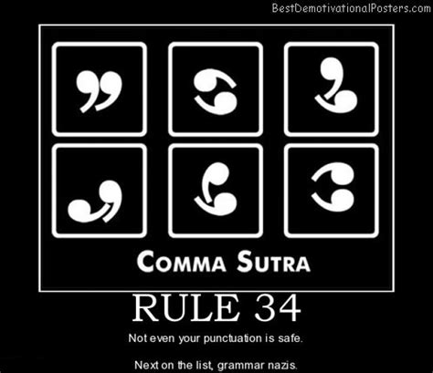 Coma Sutra Rule 34 Demotivational Poster