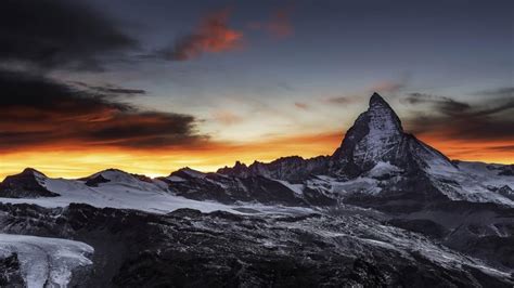 Matterhorn In The Sunset Wallpaper Backiee