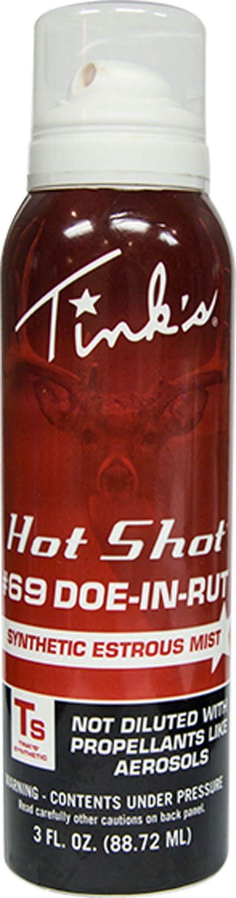 tinks deer lure 69 doe in rut hot shot synthetic 3oz aero range usa