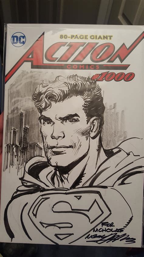 Got An Action Comics Commission By Neal Adams At NYCC R Superman