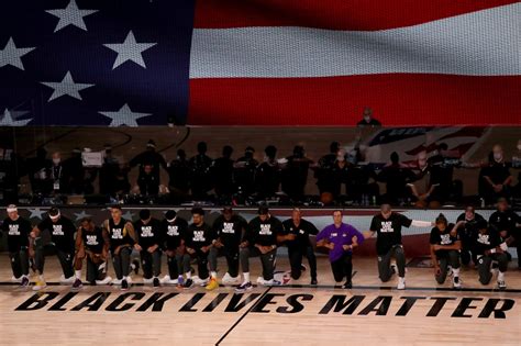 Nba Returns With Players Coaches Refs Kneeling During National Anthem