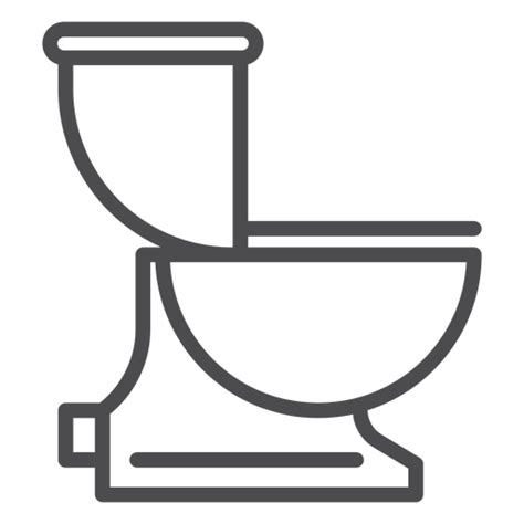 Flush Toilet Stroke Icon Transparent Png And Svg Vector File