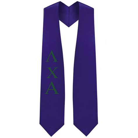 Lambda Chi Alpha Greek Lettered Stole Graduation Cap And Gown