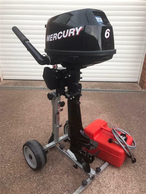 Mercury 6hp Four Stroke Outboard Engine In Immaculate Condition In