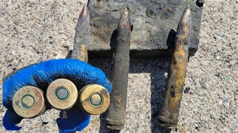 Giant Bullets From Wwii Found In The Detroit River With A Super Magnet