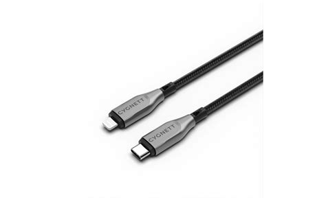 Cygnett Armoured Lightning To Usb C Cable M Black