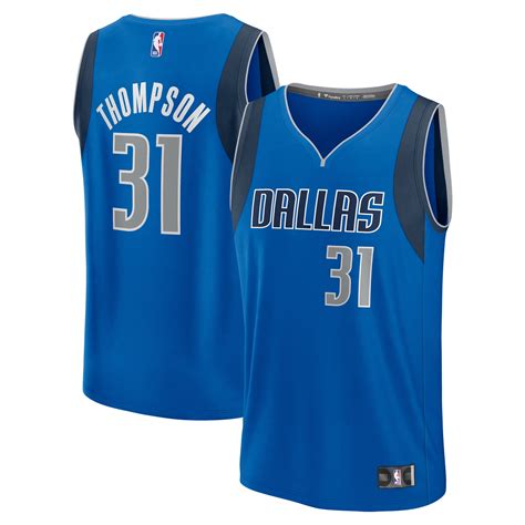 Youth Fanatics Klay Thompson Blue Dallas Mavericks Fast Break Replica