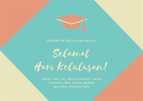 Contoh Kartu Ucapan Wisuda 54 Koleksi Gambar