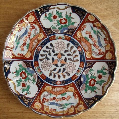 Gold Imari Collector Plate Hand Painted Charger Plate Made In Japan