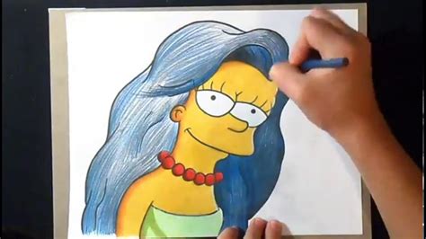 La serie es una parodia satírica del estilo de la clase media americana encarnada por una familia con ese mismo nombre, compuesta por homer, marge, bart, lisa, y maggie simpson. Dessin/coloriage Marge Simpson (Les Simpsons) - YouTube