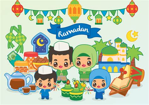 Ramadan Clipart Islamic Vector Muslim Clipart Happy Hari Etsy