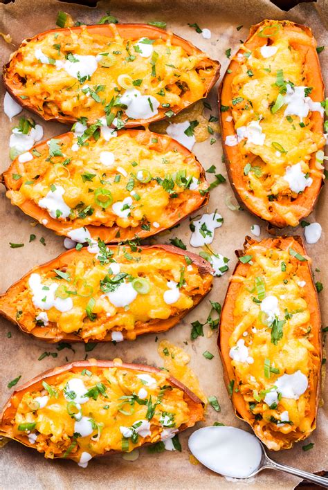 There are various ways of cooking sweet potatoes, and here are our favourite methods. Cheesy Chipotle Lime Twice Baked Sweet Potatoes - Recipe ...
