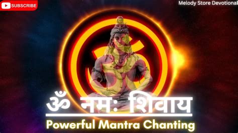 Poweful Om Namah Shivay Chanting With Lyrics Times Youtube