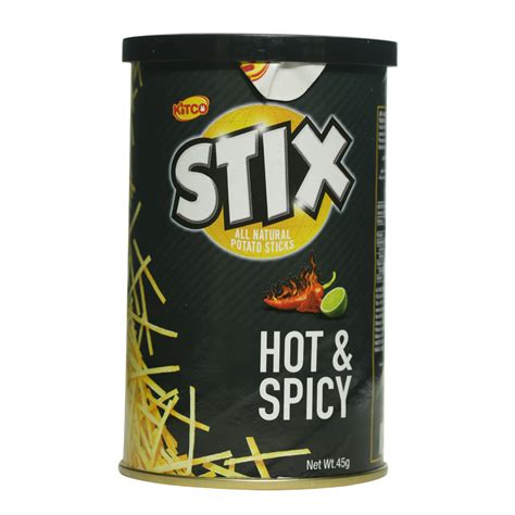 Buy Kitco Stix Hot And Spicy Potato Sticks 45g Online Shop Food