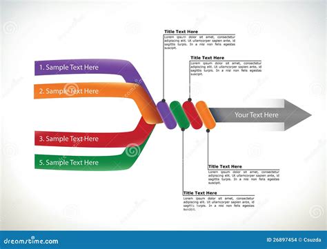 Presentation Flow Chart With Arrow Stock Vector Illustration 26897454