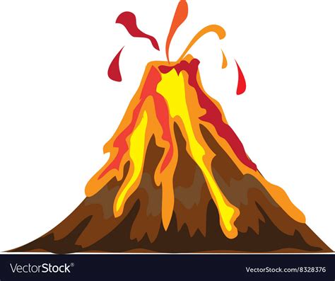 Exploding Volcano Clip Art